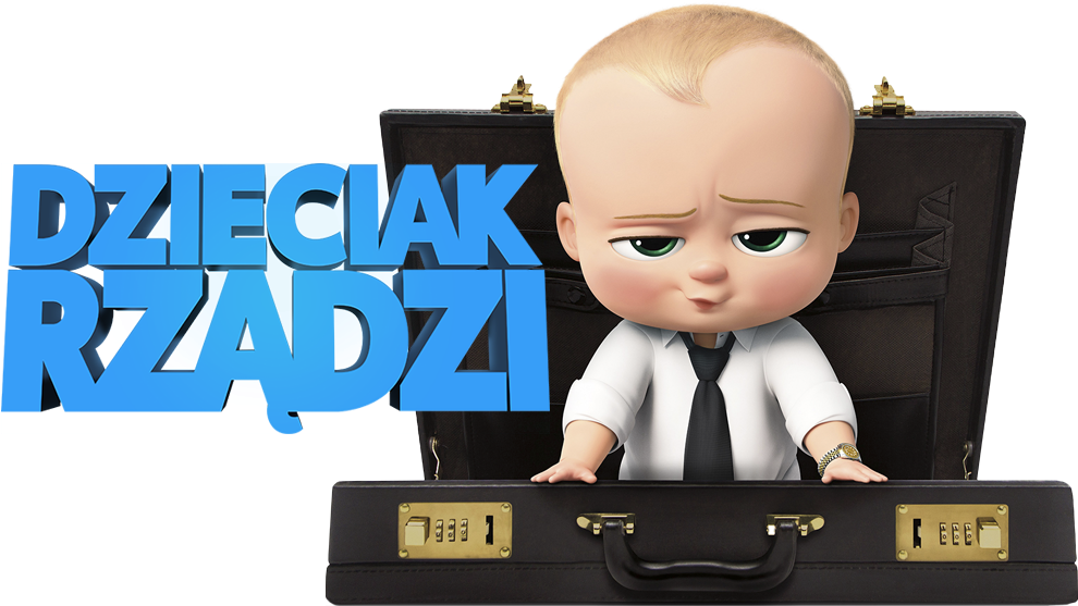 Boss Babyin Suitcase PNG Image