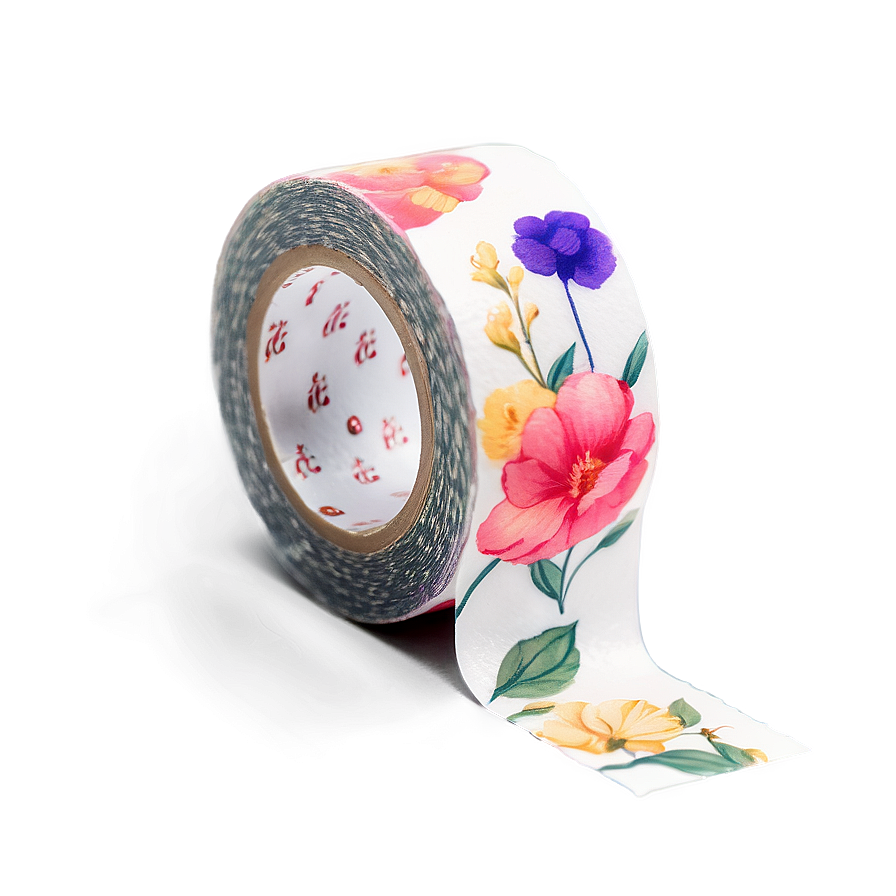 Botanical Washi Tape Aesthetic Png 06272024 PNG Image