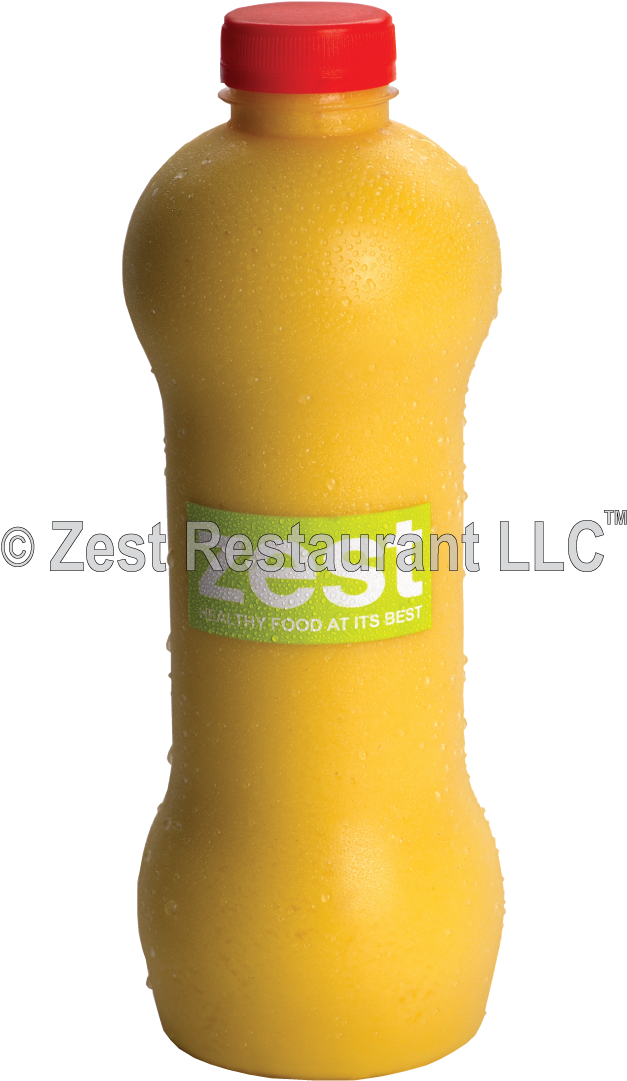 Bottled Yellow Smoothie Zest Restaurant PNG Image