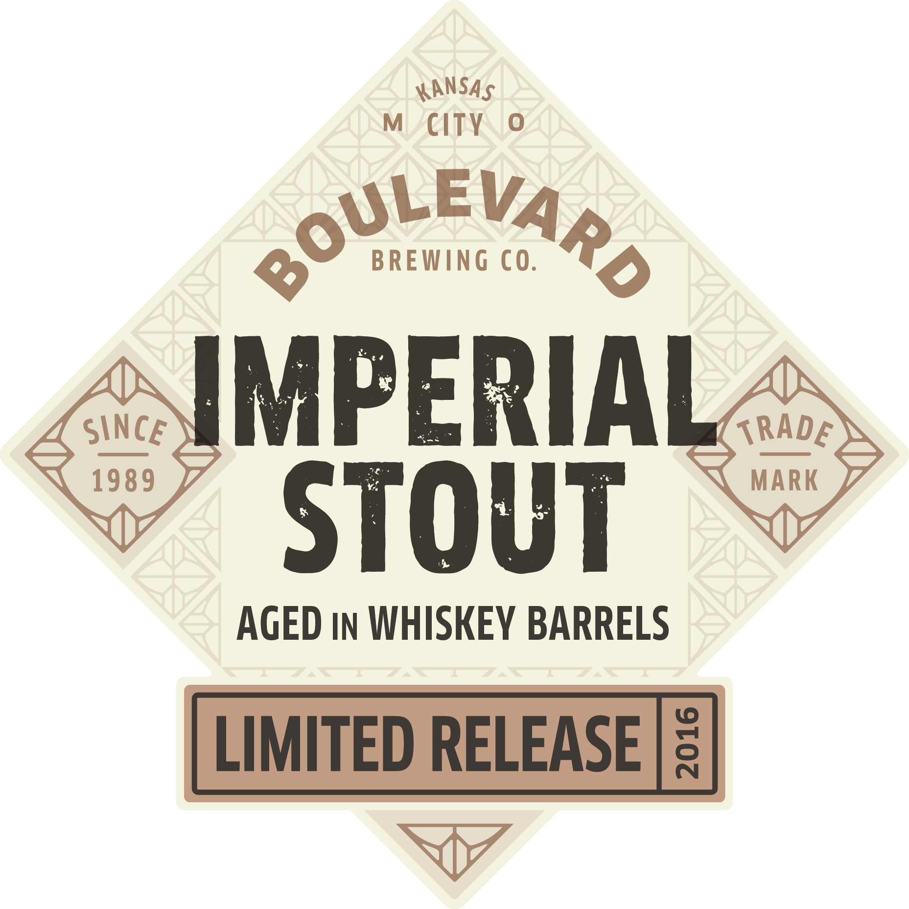 Boulevard Imperial Stout Whiskey Barrel Aged Limited Release2016 PNG Image