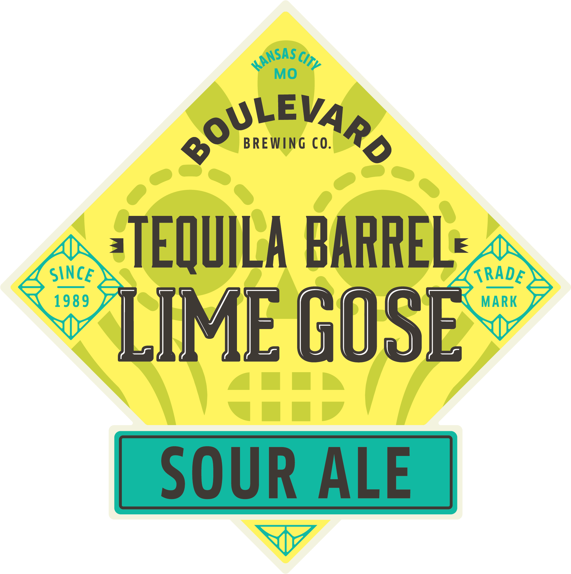 Boulevard Tequila Barrel Lime Gose Label PNG Image