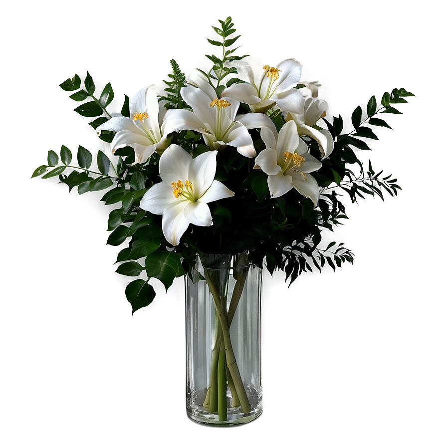 Bouquet In Vase Png 14 PNG Image