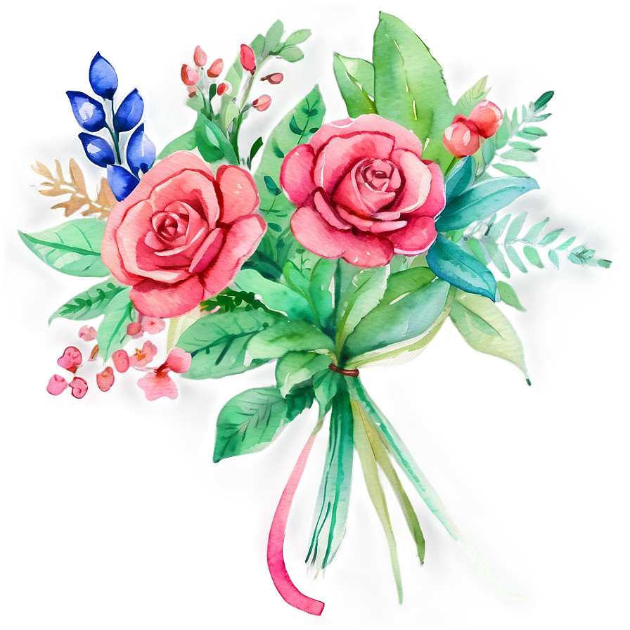 Bouquet Watercolor Creation Png Jqq24 PNG Image