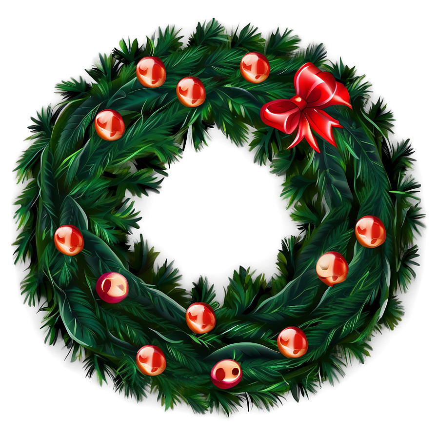 Bow Decorated Wreath Png 78 PNG Image