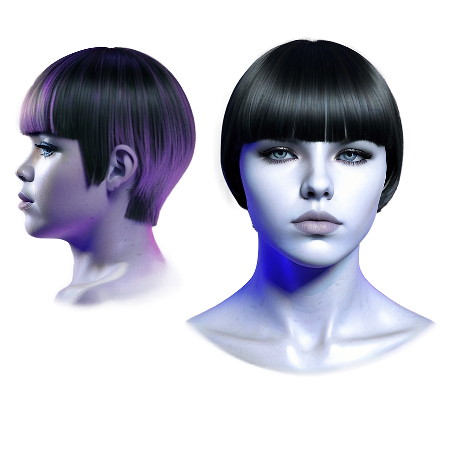 Bowl Cut With Fade Png Ous PNG Image