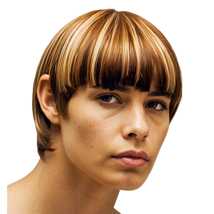 Bowl Cut With Highlights Png 84 PNG Image