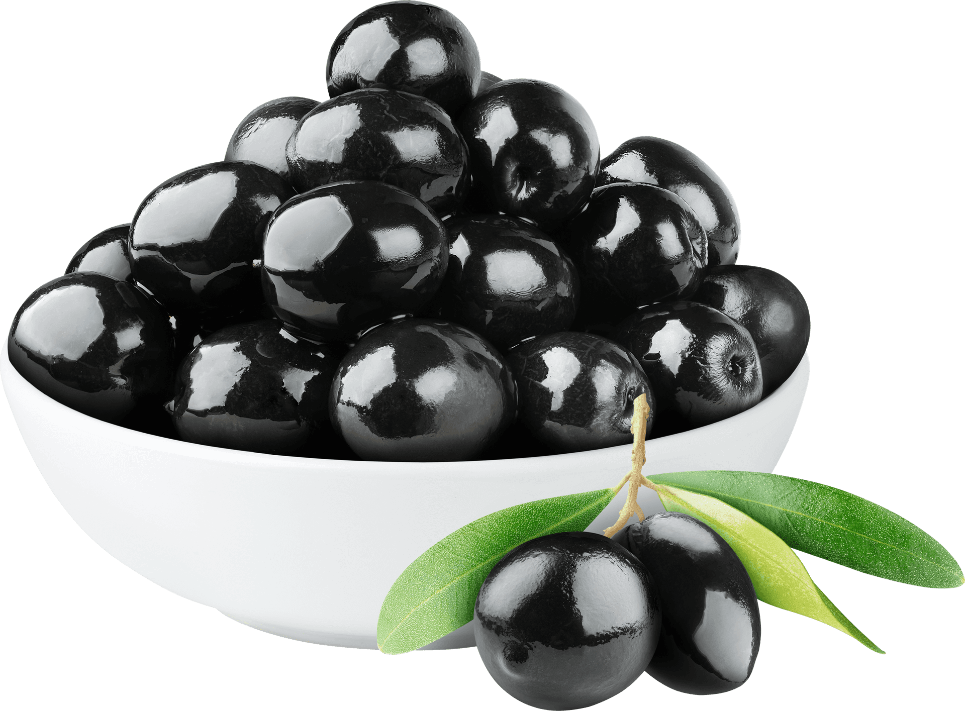 Bowlof Black Olives PNG Image