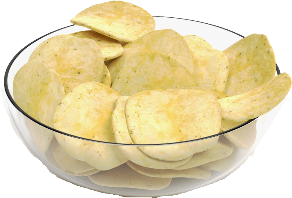 Bowlof Potato Chips PNG Image