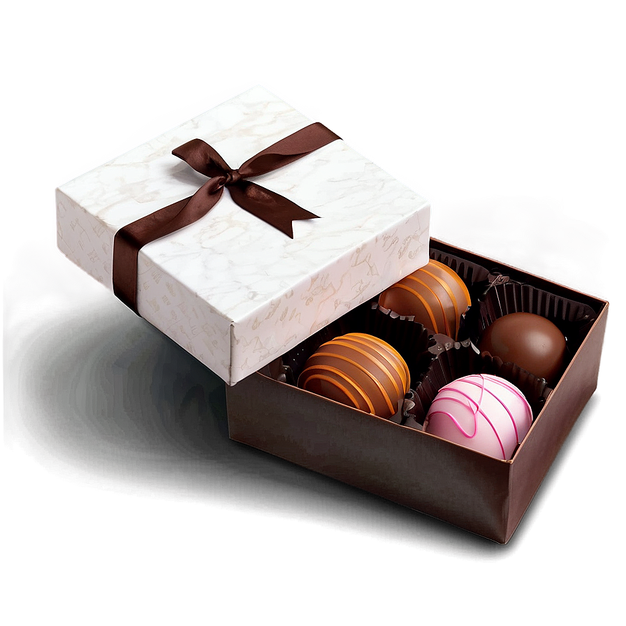 Box Of Chocolate Bonbons Png Mib PNG Image