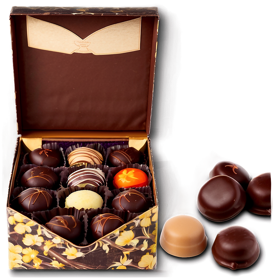 Box Of Vegan Chocolates Png Yng79 PNG Image