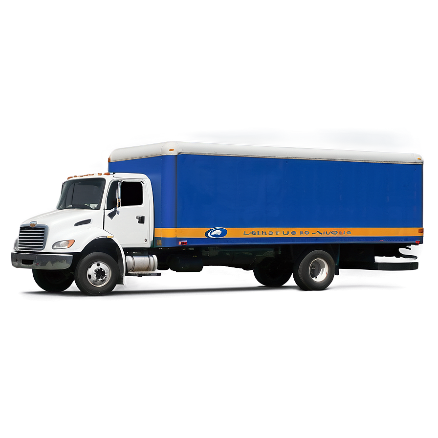 Box Truck With Logo Png Omh95 PNG Image