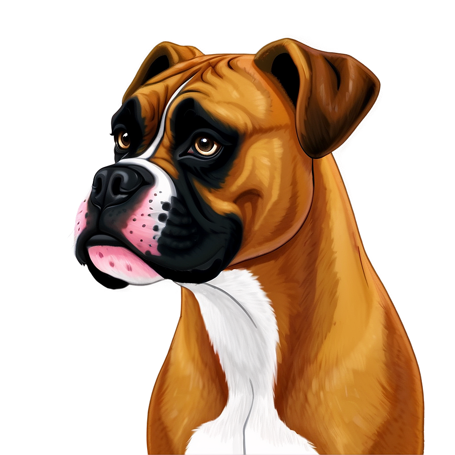 Boxer Dog Headshot Png 20 PNG Image