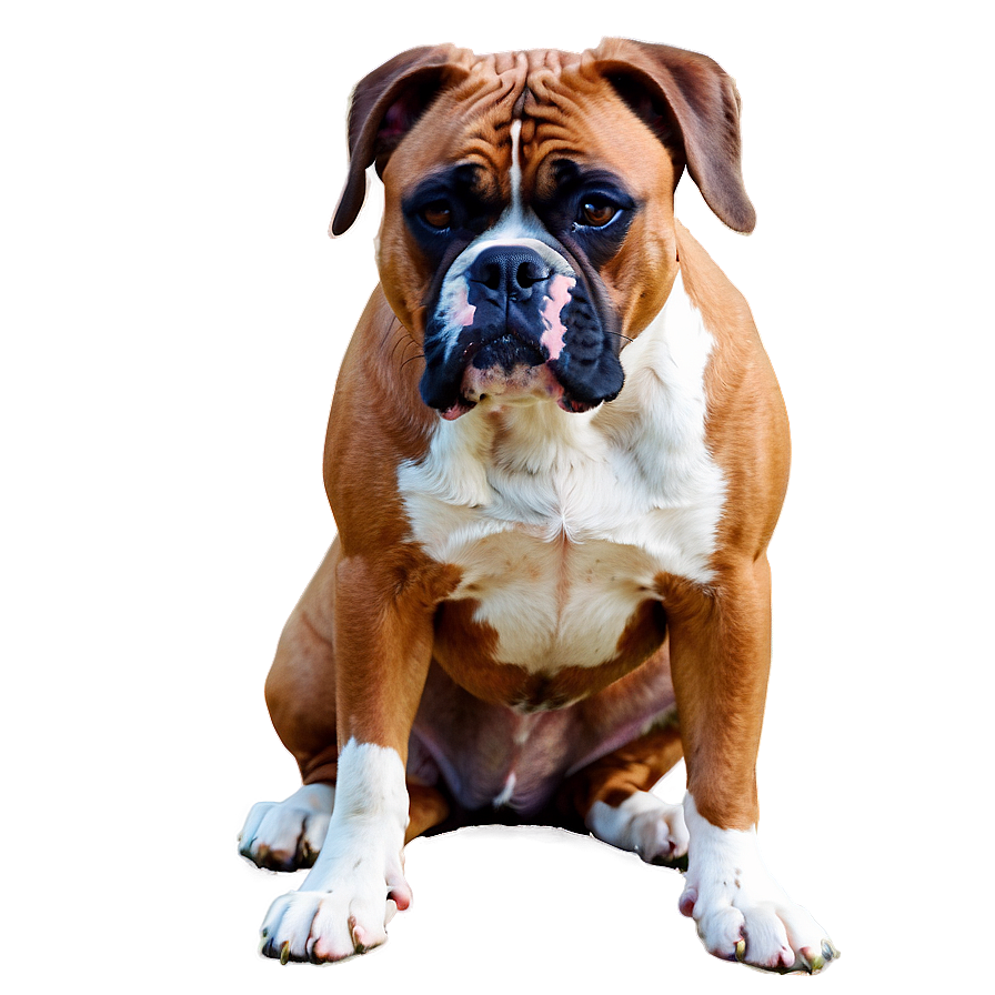 Boxer Dog On Guard Png Rqu23 PNG Image