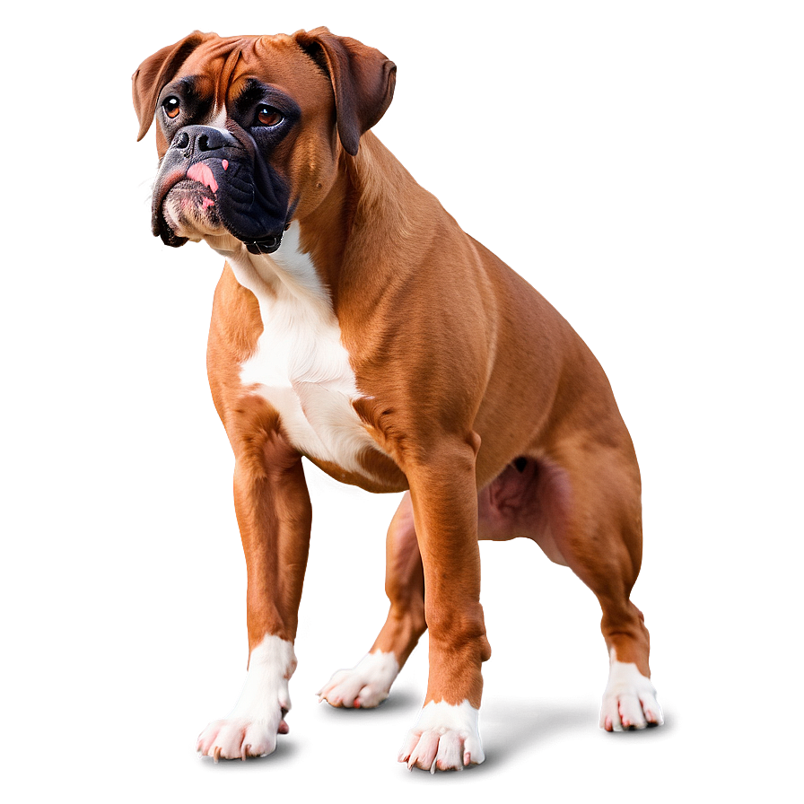 Boxer Dog On Walk Png Mol58 PNG Image