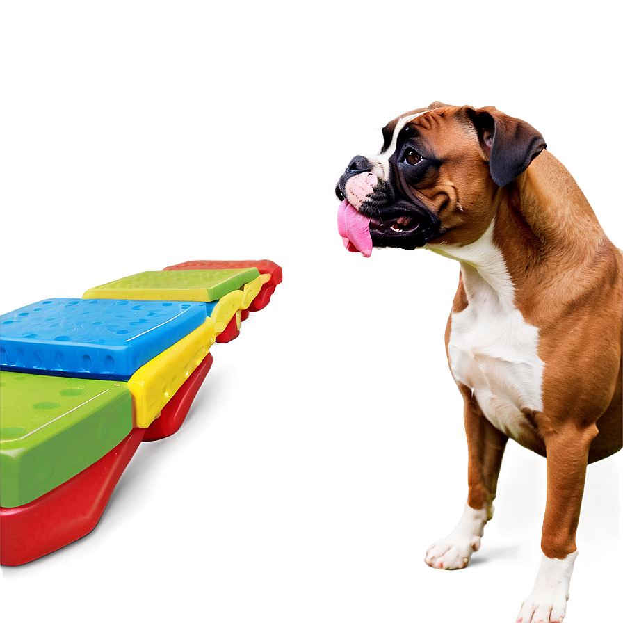 Boxer Dog Playtime Png Xkx PNG Image