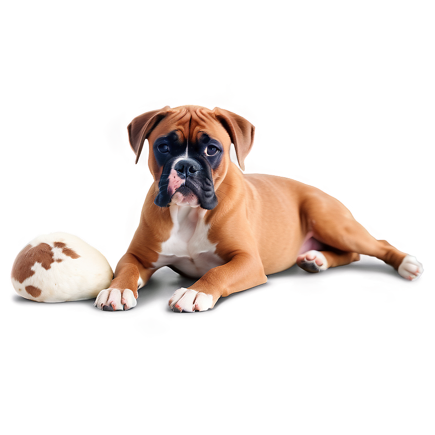 Boxer Dog With Puppies Png Tgf PNG Image