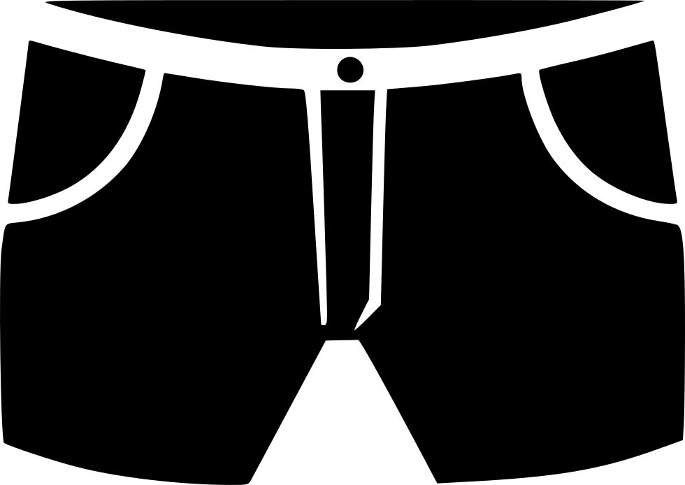 Boxer Shorts Outline Graphic PNG Image