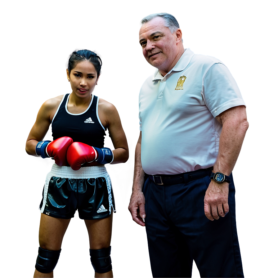 Boxer With Coach Png 43 PNG Image