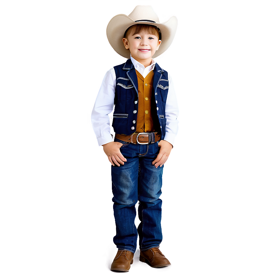 Boy In Cowboy Hat Png Mek2 PNG Image