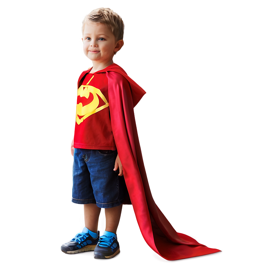 Boy In Superhero Cape Png Sjf53 PNG Image