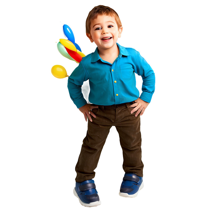 Boy With Balloons Png 05212024 PNG Image