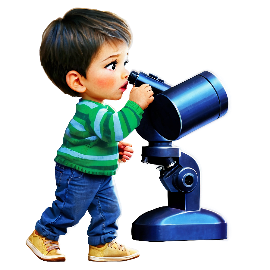 Boy With Microscope Png 67 PNG Image