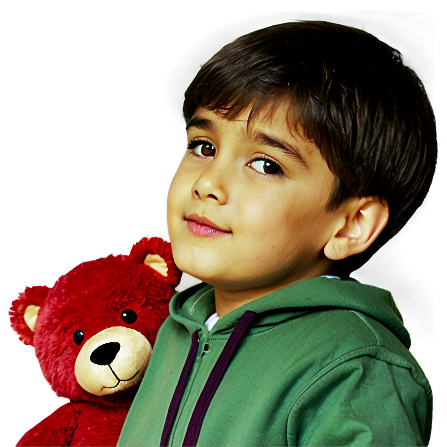 Boy With Teddy Bear Png 05212024 PNG Image