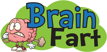 Brain Fart Cartoon Graphic PNG Image