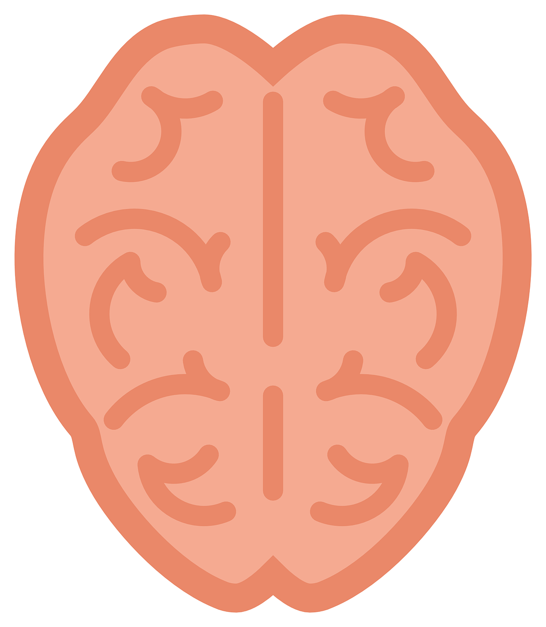 Brain Icon Graphic PNG Image