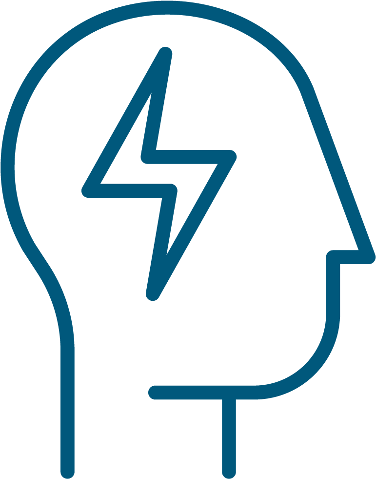 Brain Stress Symbol Icon PNG Image