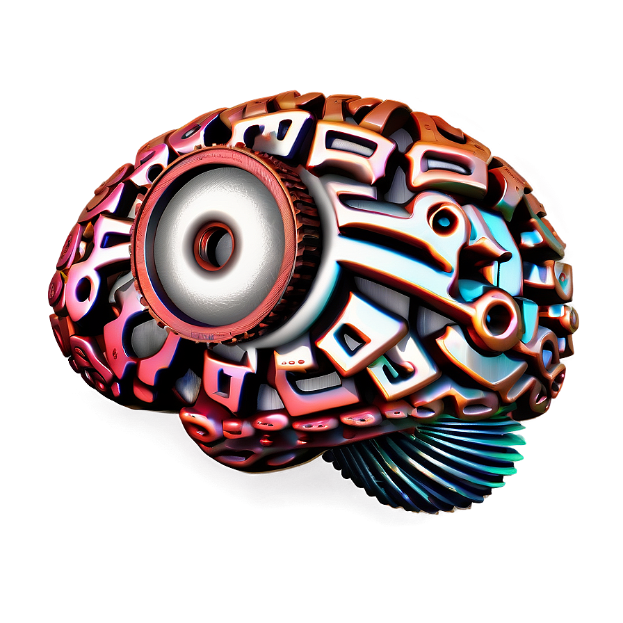 Brain With Gears Png Abj PNG Image