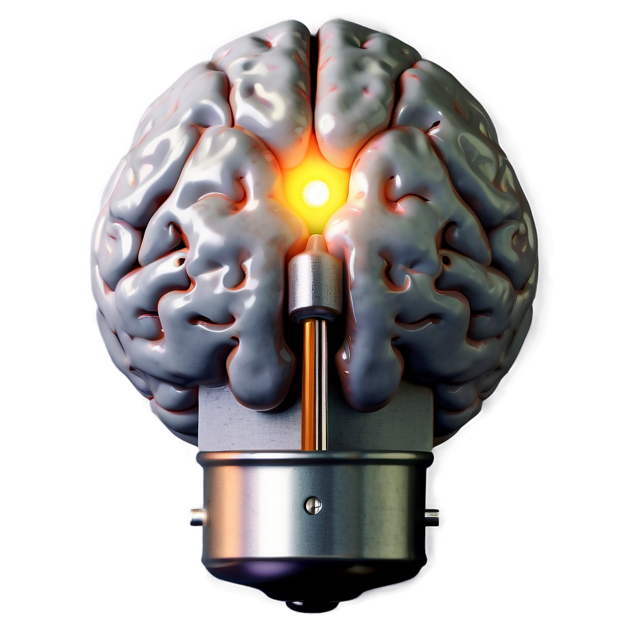 Brain With Light Bulb Png 54 PNG Image