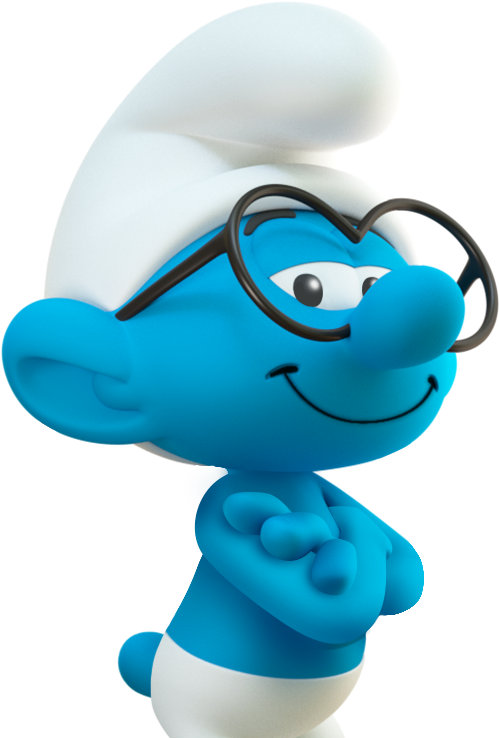 Brainy Smurf Posing.png PNG Image