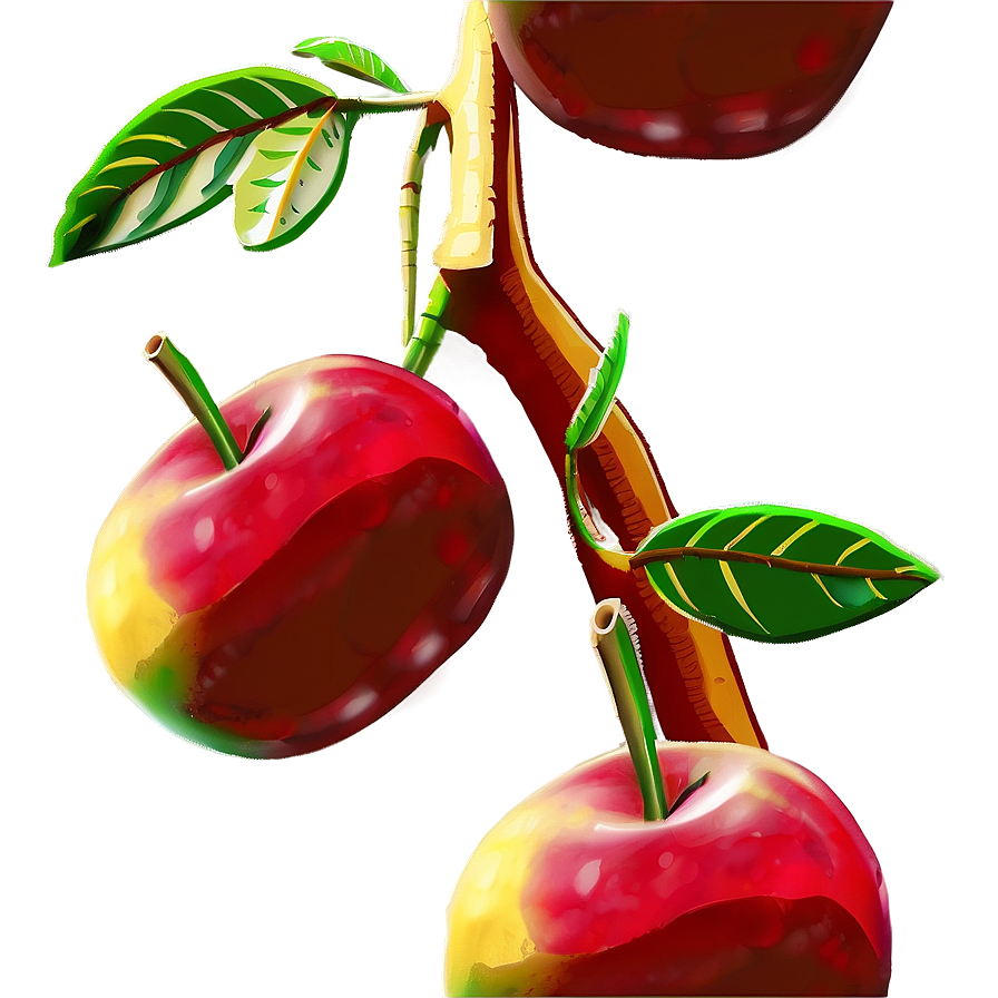 Branch With Apples Png 06122024 PNG Image