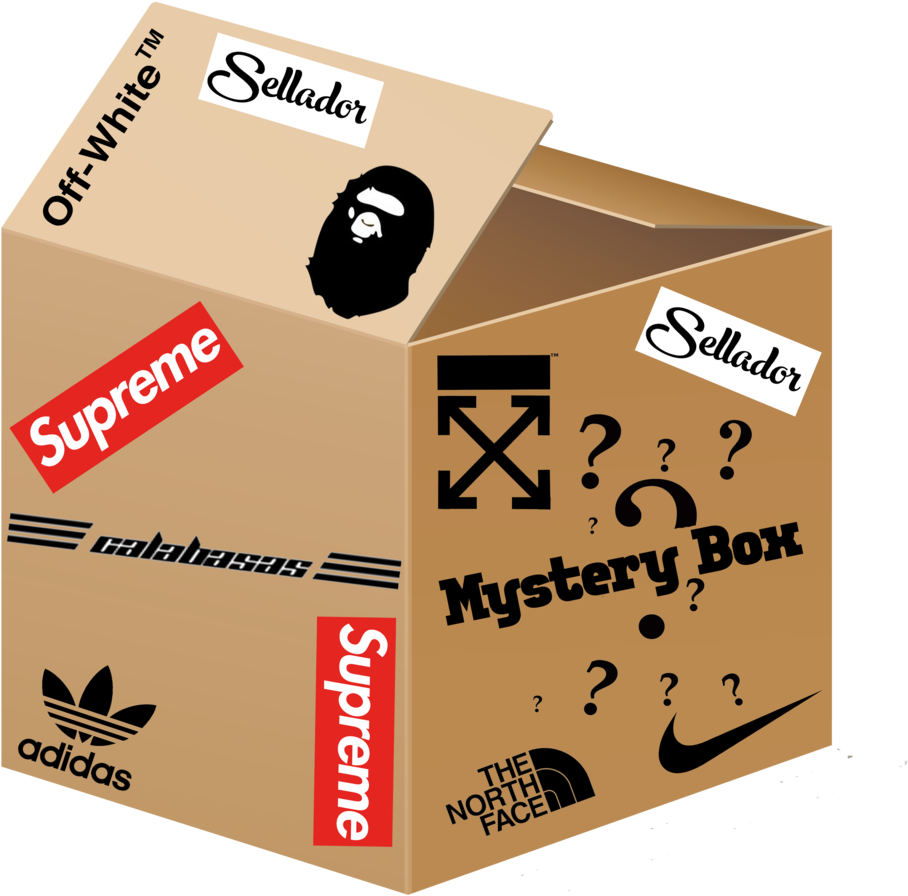 Branded Mystery Box Graphic PNG Image