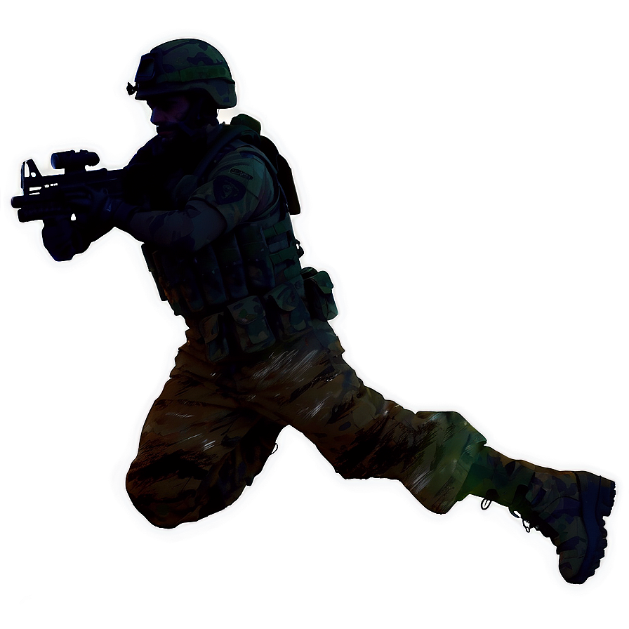 Brave Soldier Silhouette Png 06272024 PNG Image