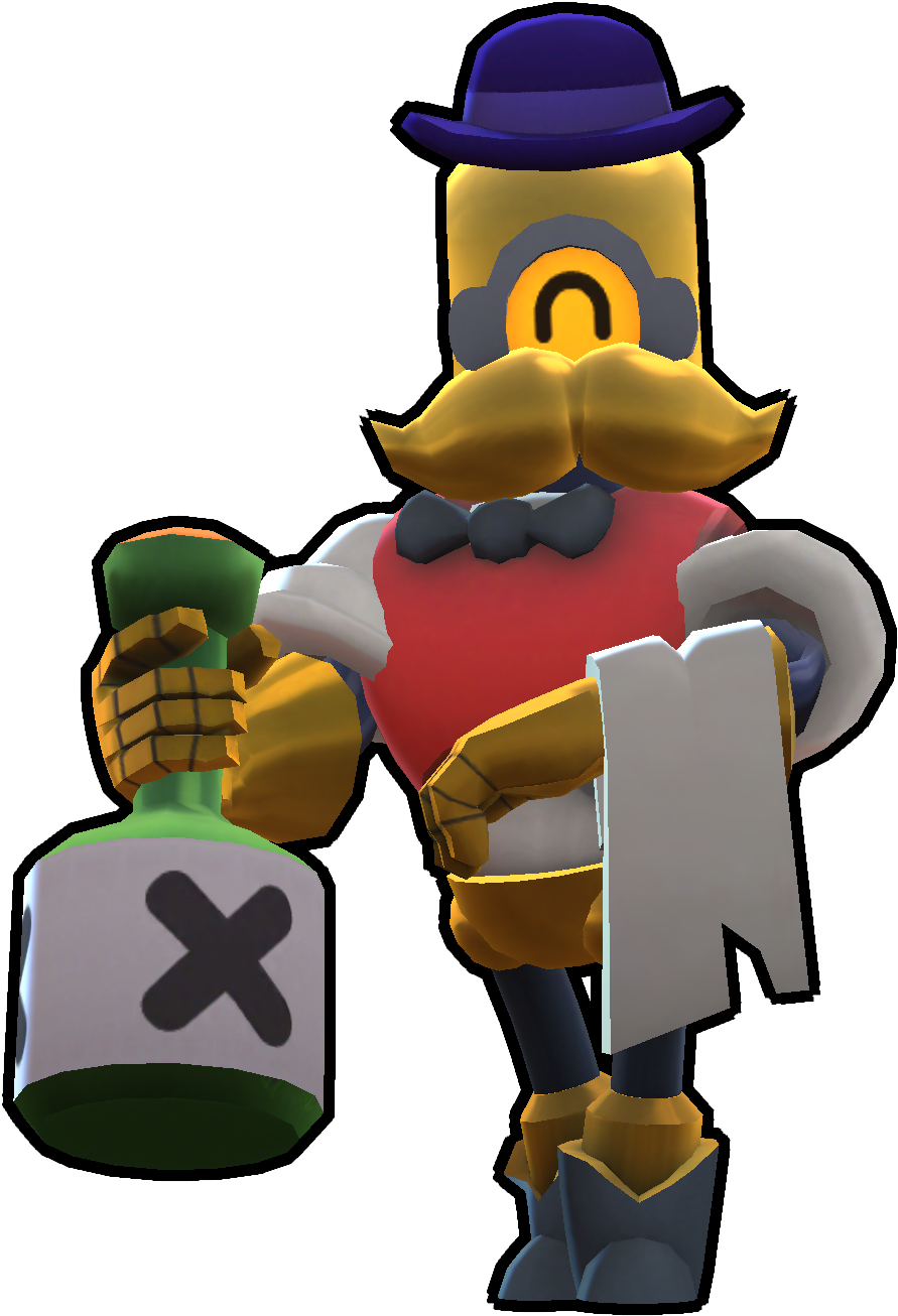 Brawl Stars Barley Character Render PNG Image