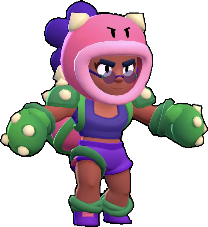 Brawl Stars Rosa Character Render PNG Image