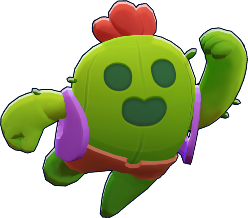 Brawl Stars Spike Character Render PNG Image