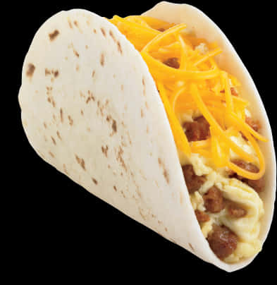 Breakfast Tacowith Cheeseand Sausage.jpg PNG Image