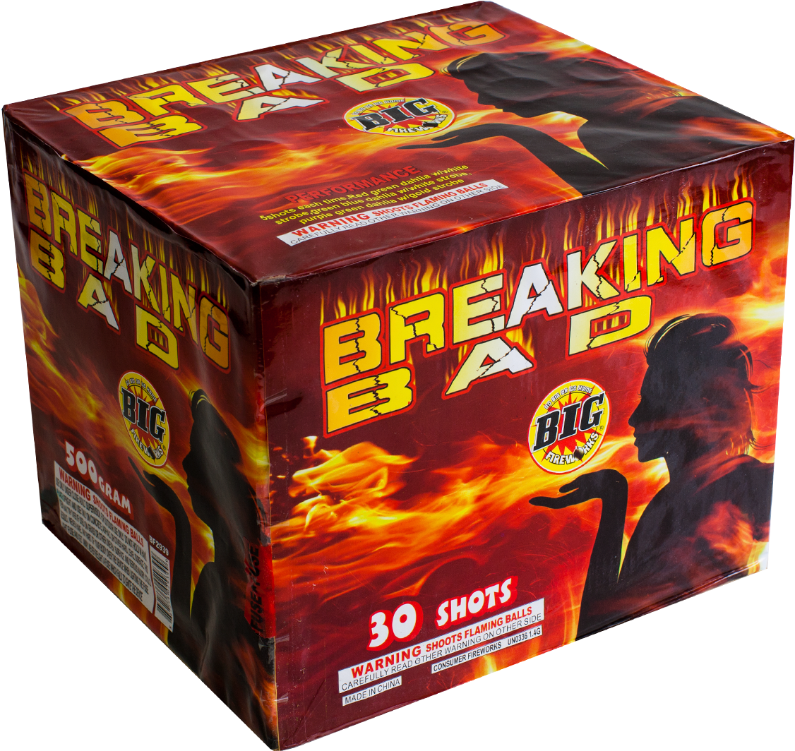 Breaking Bad Fireworks Packaging PNG Image