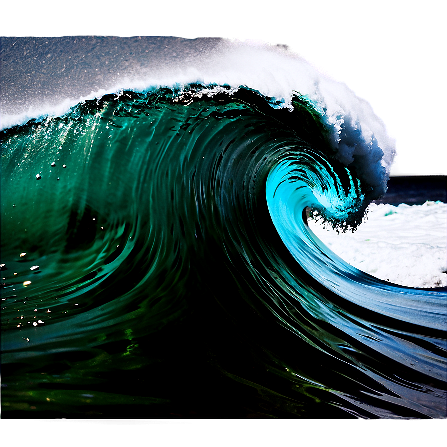 Breaking Wave Panorama Png Dge PNG Image