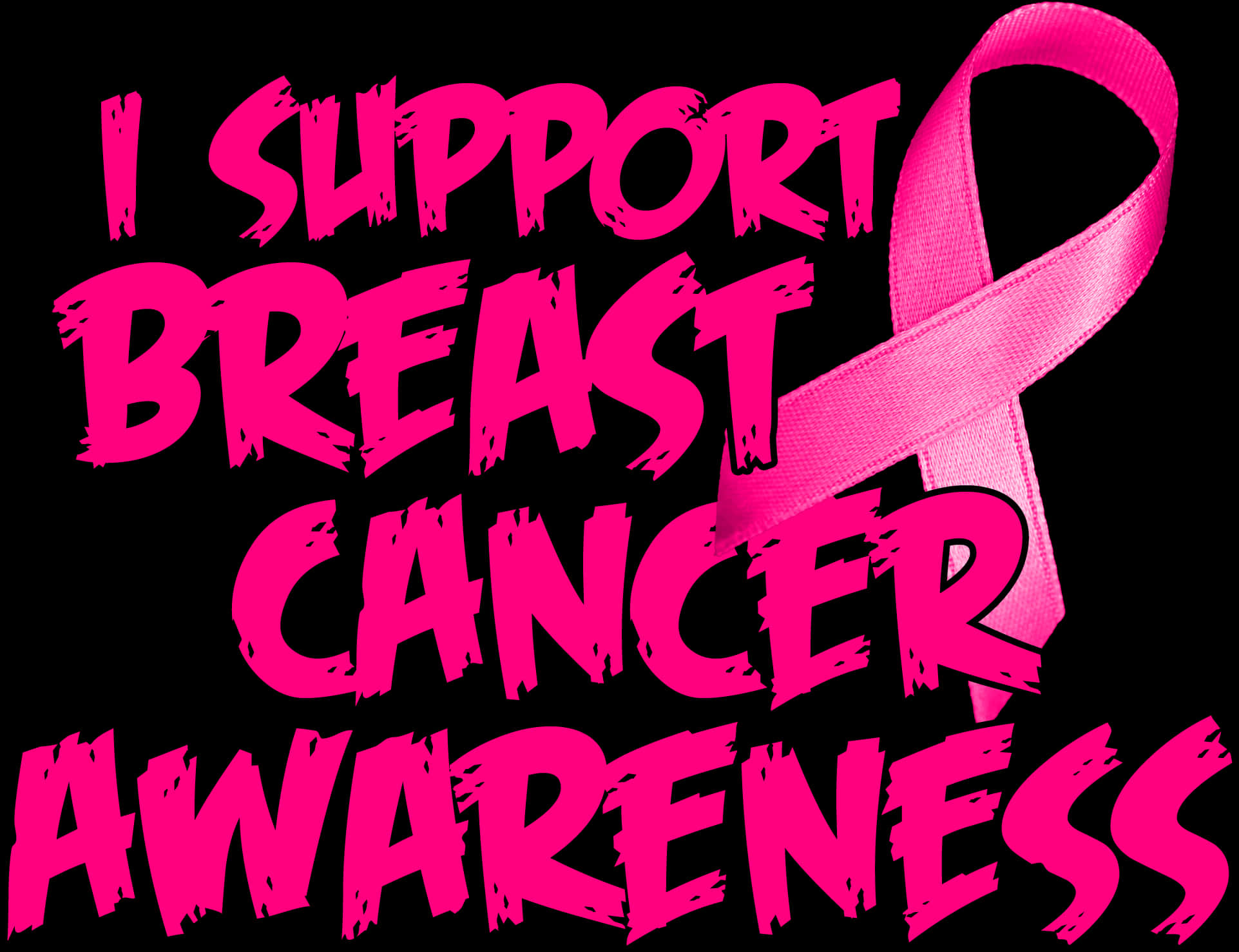 Breast Cancer Awareness Support PNG Image