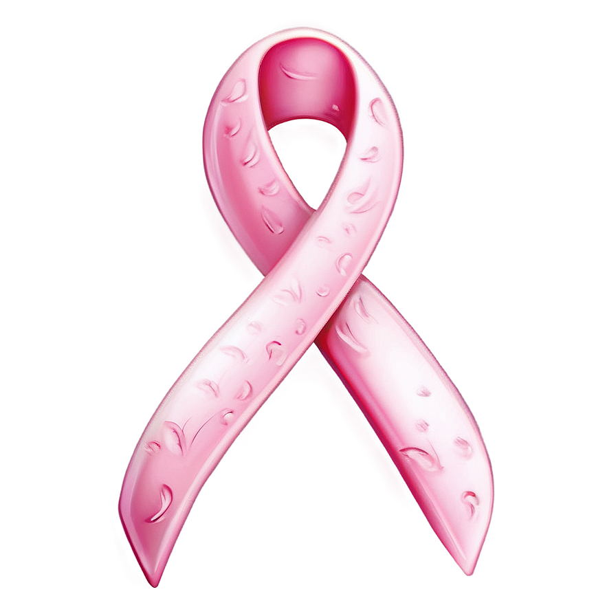 Breast Cancer Ribbon With Leaves Png 87 PNG Image