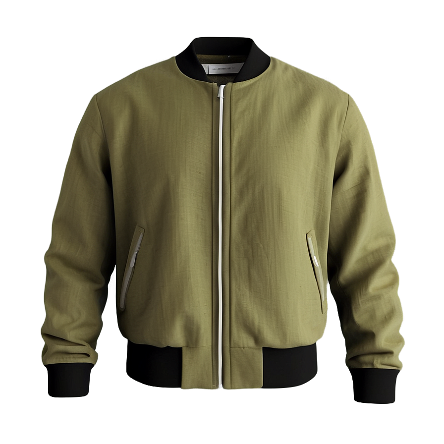 Breathable Linen Bomber Jacket Png 06282024 PNG Image