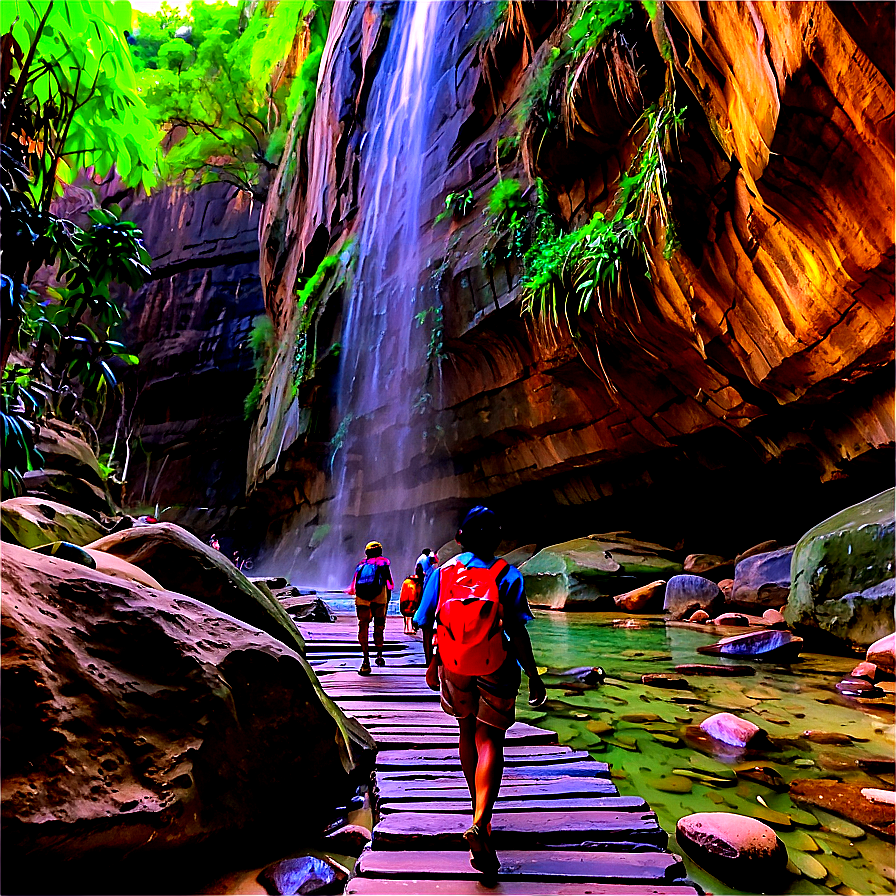 Breathtaking Canyon Walk Png 30 PNG Image