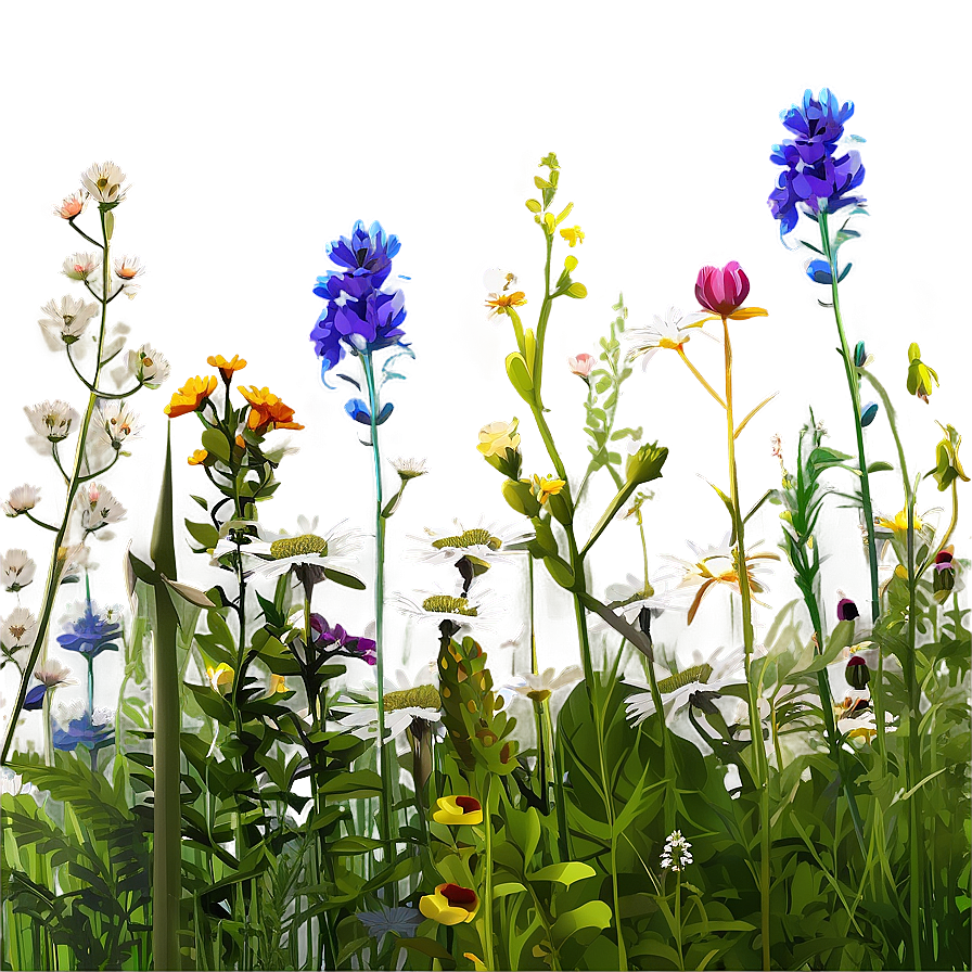 Breezy Wildflower Meadow Png 36 PNG Image