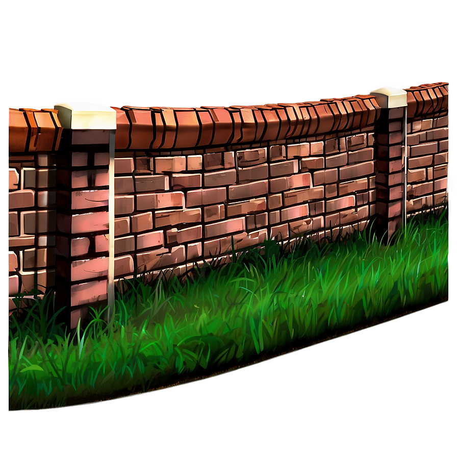 Brick Boundary Fence Png Ubl PNG Image