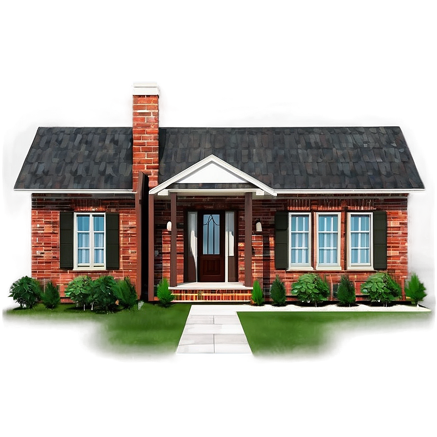 Brick House Elevation Png Cqr74 PNG Image