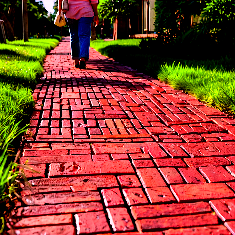 Brick Pedestrian Path Png Ktg PNG Image